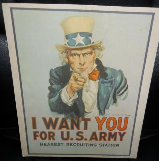 1978 Uncle Sam " I Want You For U.  S.  Army Recruiting Station