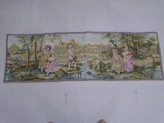 465 - Old Tapestry Antique Wall Hanging 20 Century 105 X 65 Cm