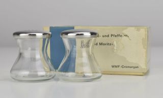 Vintage Salt & Pepper Shakers Design Wilhelm Wagenfeld WMF Max & Moritz 3