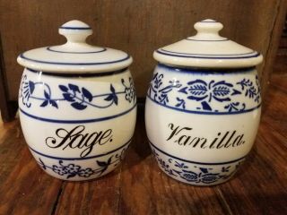 Blue Onion Spice Canisters Sage & Vanilla