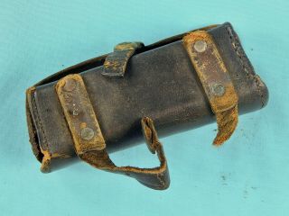 Antique Old Model 1889 US Navy.  38 Cartrige Box Case Holder for Colt Packs 5