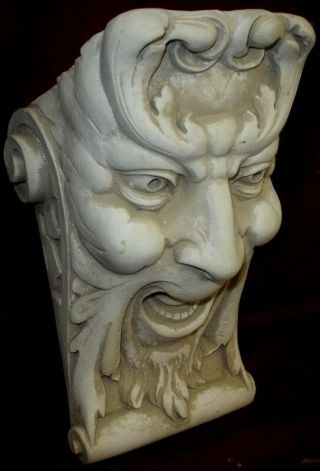 LAUGHING FACE WALL CORBEL BRACKET SHELF ARCHITECTURAL ACCENT HOME DECOR 2