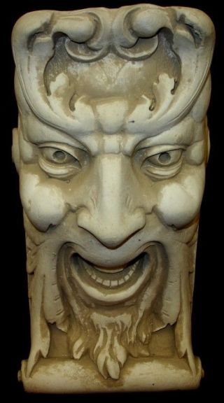 LAUGHING FACE WALL CORBEL BRACKET SHELF ARCHITECTURAL ACCENT HOME DECOR 3