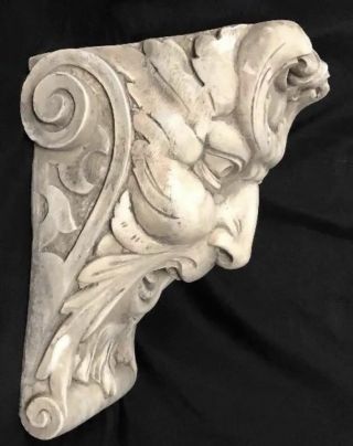 LAUGHING FACE WALL CORBEL BRACKET SHELF ARCHITECTURAL ACCENT HOME DECOR 6