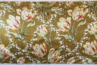 1920 ' s French Silk Floral Fabric (2697) 3