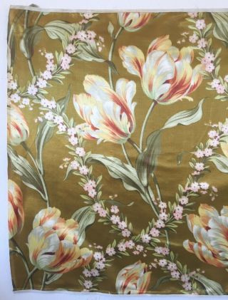 1920 ' s French Silk Floral Fabric (2697) 5