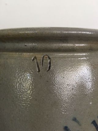 F.  mil Schwabe Berlin,  PA Advertising Salt Glazed 1 Gal Stoneware Jar Crock 1875 4