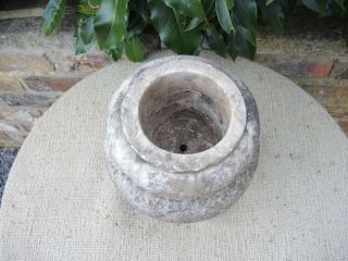 Small Antique Marble Stone Garden Urn 25 cm high (452) 5
