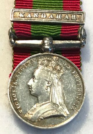 Period Contemporary Victorian Afghanistan Miniature Medal (bar Kandahar) Silver