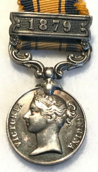 Period Contemporary Victorian South Africa Miniature Medal Bar 1879,  Silver