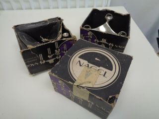 Vintage Mid Century Nagel Candle Holders X 3 Boxed Variante S22