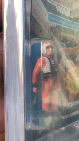 Vintage Star Wars 1980 CAS 75,  LUKE SKYWALKER X - WING PILOT ESB 21 BACK CARD MOC 4