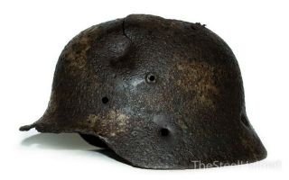 WW2 German Helmet M40 Size 64 Camo.  World War II Relic 4