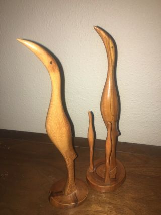 Midcentury wooden Penguins Family 2