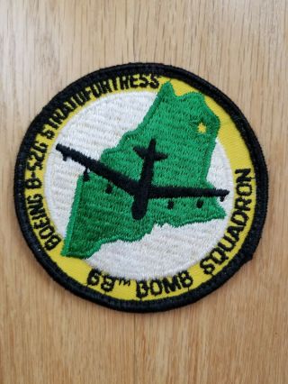 Usaf Patch - 69th Bombardment Squadron (h),  Loring Afb,  Me,  1980 (b - 52g)
