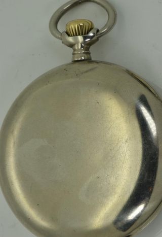 RARE antique Omega pocket watch with a fancy AUTOMATON Poker playing cards dial 6