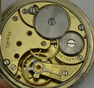 RARE antique Omega pocket watch with a fancy AUTOMATON Poker playing cards dial 9