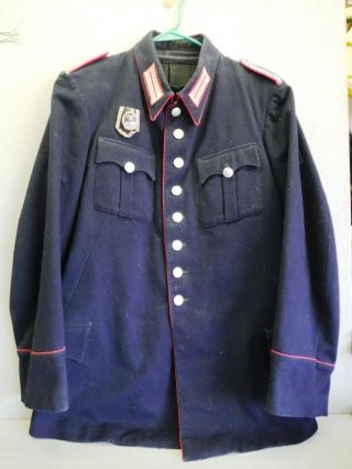 Wwii German Police/fireman Uniform Tunic