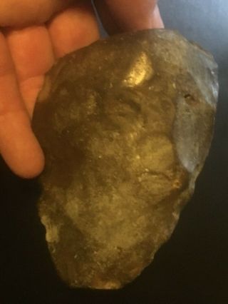 One Off Animal Shaped Palaeolithic Flint Hand Axe (doggerland Uk)