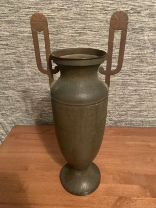 Arts And Crafts Hand Hammered Copper Vintage Roycroft Style Vase 5