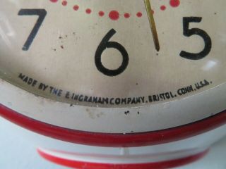 VINTAGE MILLER E.  Ingraham Co.  Electric Tea Pot Wall Clock MK 16 7