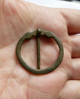 METAL DETECTING FIND EARLY SAXON ANNULAR BROOCH 2