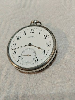 U.  Nardin Silver Pocket Watch