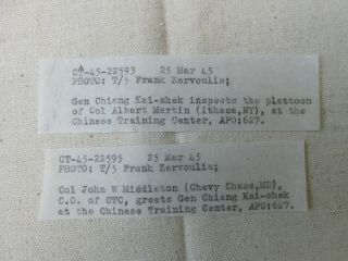 2 WWII US Army CBI China Nationalist KMT Chiang Kai - shek School Visit Photos 3