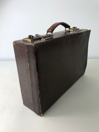 Antique Victorian Leather Covered Writing Case Patent No.  238734