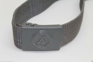 East German Ddr Stasi Grey Nylon Belt Adjustable To 43in L X 1 7/8in W E799