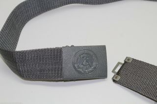 East German DDR Stasi Grey Nylon Belt adjustable to 43in L x 1 7/8in W E799 4