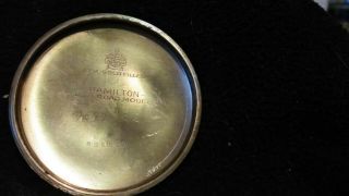 Vintage Hamilton Railway Special 992B 21 Jewel 10k Gold Filled Pocket Watch RUNS 4