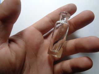 Russian Empire Vintage Tiny Glass Bottle Late 1800s 2