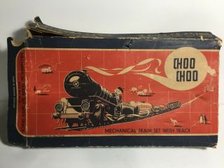 CHOO - CHOO W99 Wind Up Tin Plate Boxed German Train Set WKI No Res 2