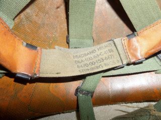 US Military Post Vietnam Era M1 Helmet 8470 - 00 - 153 - 6671 Steinberg Bros 4