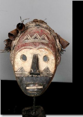 Old Tribal Tsogo Mask - - Gabon