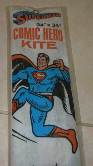 1971 Remco Early Vintage Superman Superhero Flying Kite