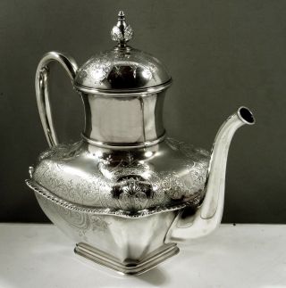 Whiting Sterling Teapot C1875 Japanese - Charles Osborne