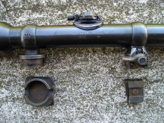 WW2 GERMAN ZF39 bmj DIALYTAN 4x Sniper Scope Mauser K98 Low Turret Hensoldt BMJ 3