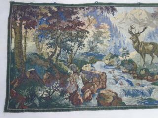 801 - Old Tapestry Antique Wall Hanging 20 Century 158 x 64 cm 2