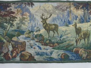 801 - Old Tapestry Antique Wall Hanging 20 Century 158 x 64 cm 3