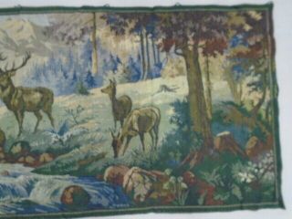 801 - Old Tapestry Antique Wall Hanging 20 Century 158 x 64 cm 4
