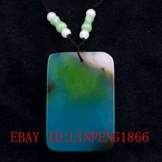 Chinese natural Hetian jade hand - carved horse pendant L36 2