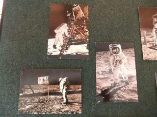 Rare 1969 Vintage Postcards from The MOON landing space travel Apollo USA German 3