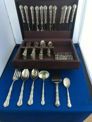 S.  Kirk Cheryl Sterling Silver 78 Pc.  Complete Service For 12