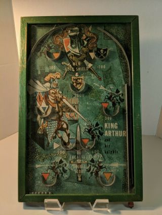 Vtg Poosh - M - Up Pinball Game Table Top Northwestern Products King Arthur