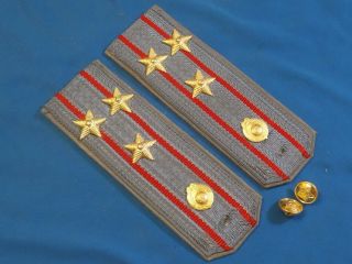 Soviet Russian Colonel Mvd Ussr Shoulder Boards Epaulets Uniform Militia Police