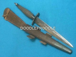 Vintage Ww2 British F/s Fairbairn Sykes Commando Dirk Dagger Stiletto Knife Old