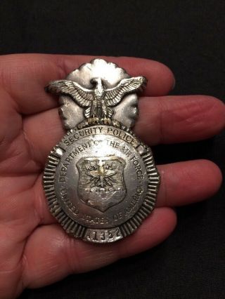 Obsolete Us Air Force Security Police Badge W Cool Story (now Security Forces)