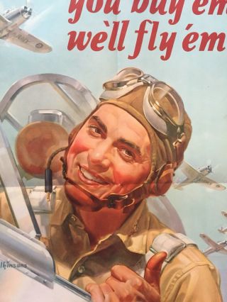 1942 WWII War Bond Poster - 3